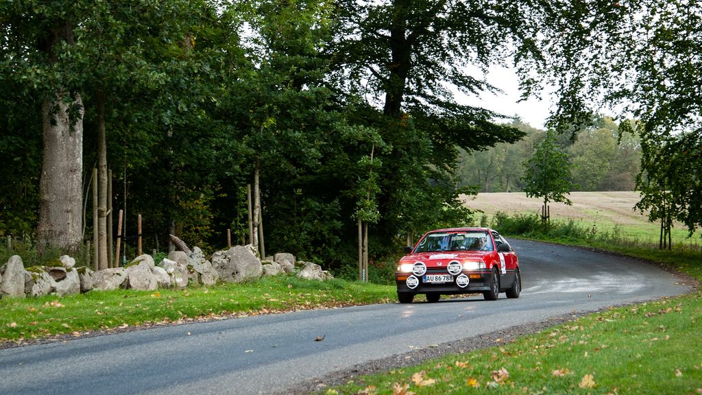 Danmarksmestrene i Expert-klassen, Niels-Erik Jørgensen, Assens og Arne Pagh, Strib er her på vej mod mesterskabet
(Foto: Viggo Johansen, rallypics.dk)